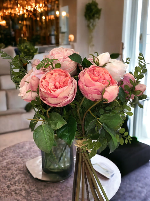 Bouquet di Rose Peonia Real Touch. Spedizione Gratuita