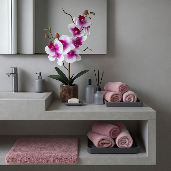 Orchidee Artificiali Real Touch Vaso 15/15 cm. Spedizione Gratuita