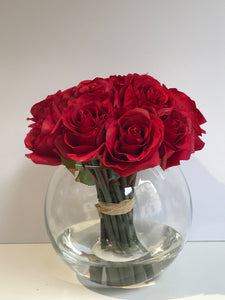 Bouquet Rose Artificiali con effetto acqua. Spedizione Gratuita
