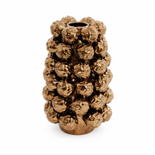 Load image into Gallery viewer, Composizione Floreale Luxury Bordeaux con Bacche Decorative e Vaso Scultoreo. Spedizione gratuita.