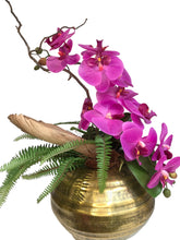Carica l&#39;immagine nel visualizzatore di Gallery, Orchidee Artificiale Real Touch. Vaso (27x17cm H). Spedizione Gratuita