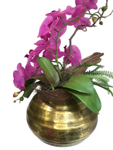 Load image into Gallery viewer, Orchidee Artificiale Real Touch. Vaso (27x17cm H). Spedizione Gratuita