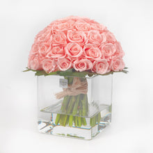 Charger l&#39;image dans la galerie, Bouquet con Rose stabilizzate realizzato con effetto acqua. Déco Fleurs - Composizioni di fiori artificiali Fiori Finti Roma Fiori artificiali Roma