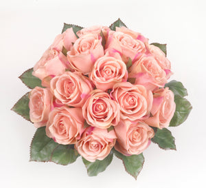 Bouquet con Rose stabilizzate realizzato con effetto acqua.  Déco Fleurs - Composizioni di fiori artificiali Fiori Finti Roma Fiori artificiali Roma